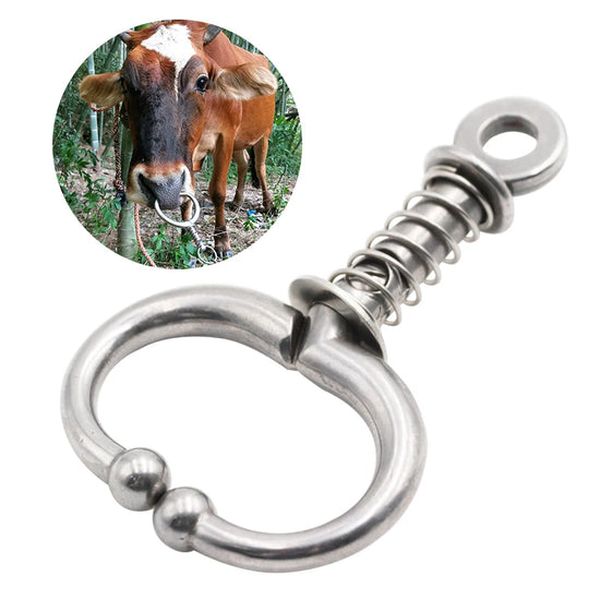 Stainless Steel Automatic Cow Spring Nose Pliers