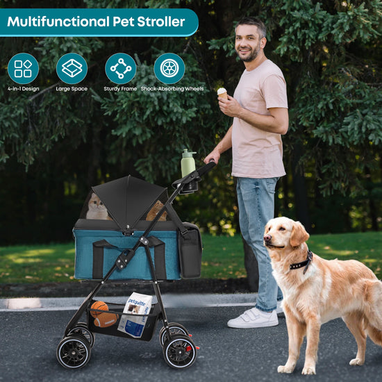 3 in 1 Pet Stroller for Dogs/Cats