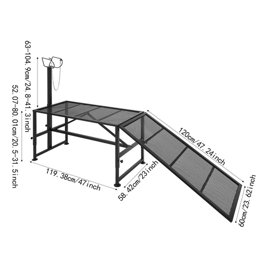 Adjustable Milking Stand W/ A Ramp