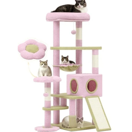 Flower Cat Tree with Large Metal Frame