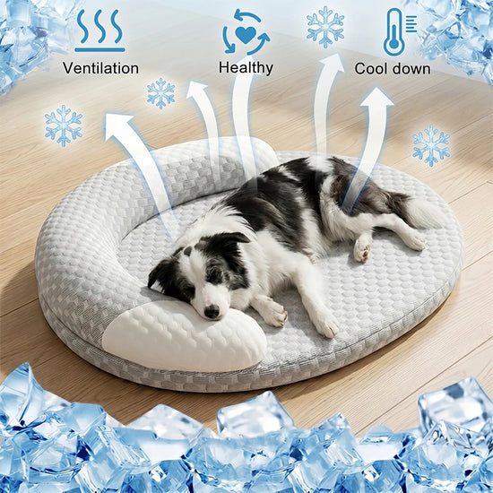 Cooling Dog Bed Summer Ice Silk