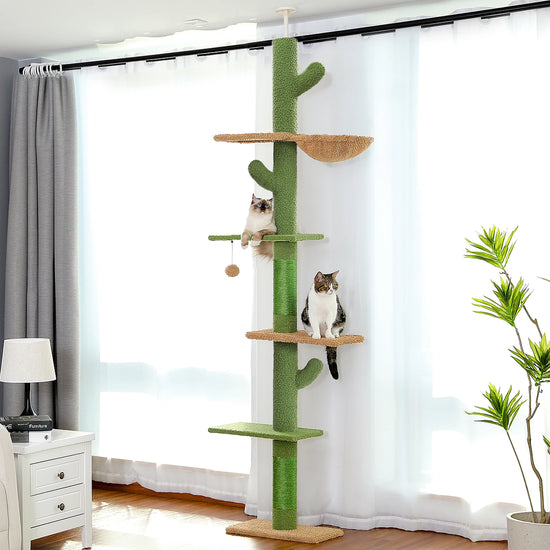 Adjustable Height Cat Tree for Indoor