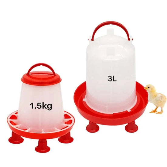 1 Pc 1.5 kg/3 L Bucket with Automatic Poultry Drinker