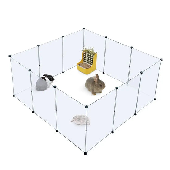 Dog Playpen, Portable Plastic Pet Playpen