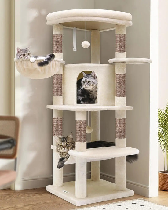 51in Corner Cat Tree with Hammock