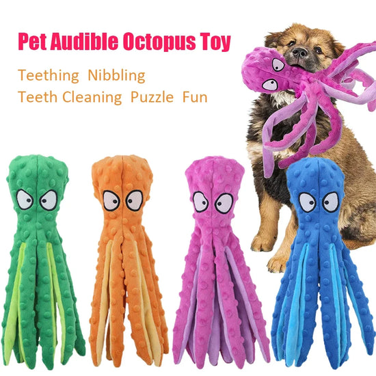 Dog Squeaky Toys Octopus