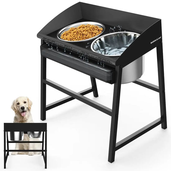 Proof Tilted Elevated Dog Bowls for Large Breed