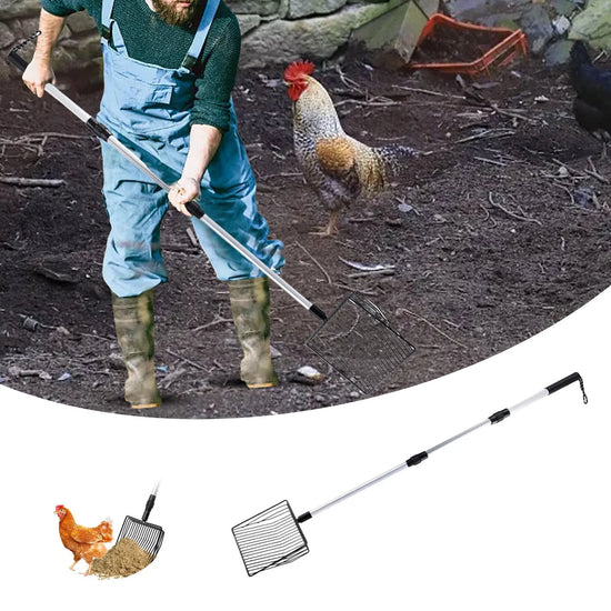 Stretchable Metal Chicken Poop Sifting