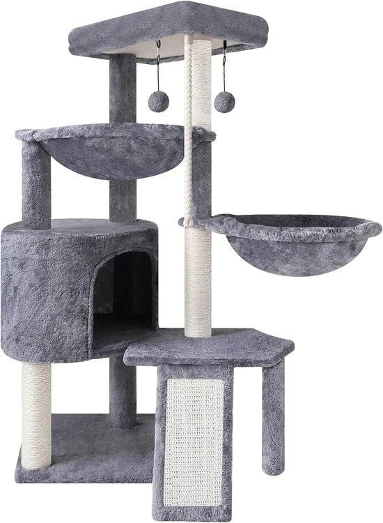 Three-Tier Cat Tree with Condo and Hammocks