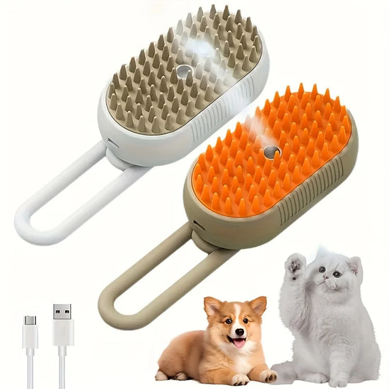 3-in-1 Self-Cleaning Pet Grooming Brush