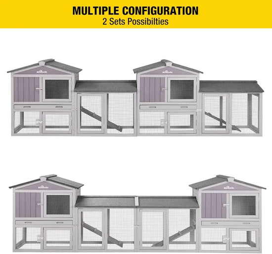 Expandable Wooden Chicken Coop for 2 Chickens