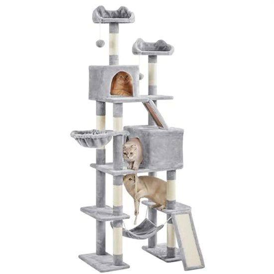 Light Gray Cat Tower
