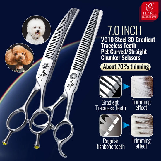 Fenice 7.0 Inch VG10 Steel 3D Gradient Traceless Teeth