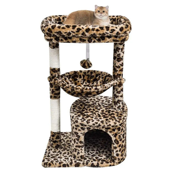 Small Leopard Print Cat Tree