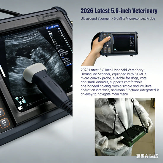 2026 Latest 5.6" Handheld Vet Ultrasound Scanner